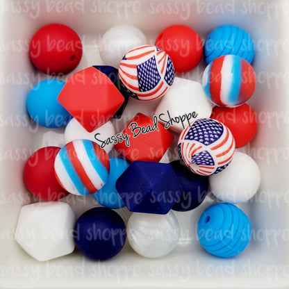 Rockin' The USA Silicone Bead Mix