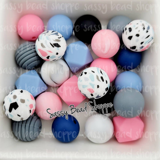 Ocean Breeze Silicone Bead Mix