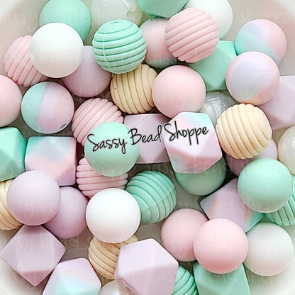 Blushing Babe Silicone Bead Mix