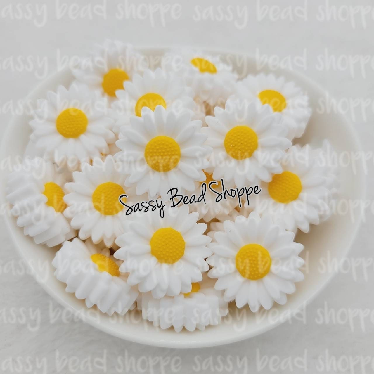 Sassy Bead Shoppe
White Daisy Focal Bead