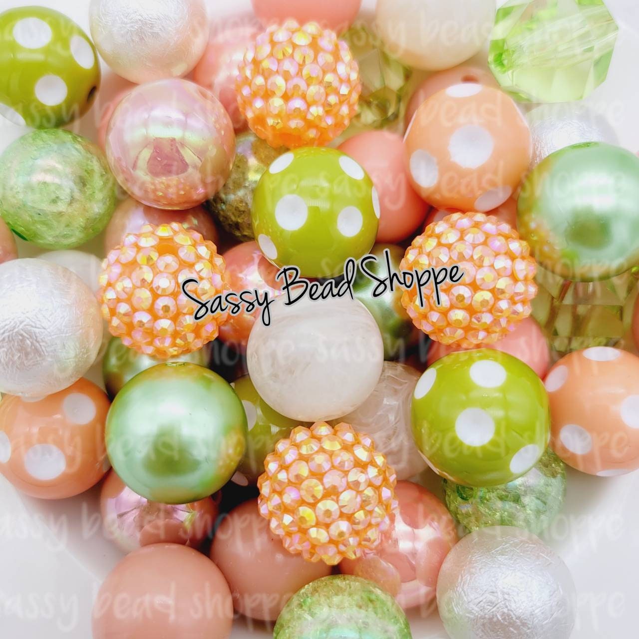 Peach Limeade Bead Mix