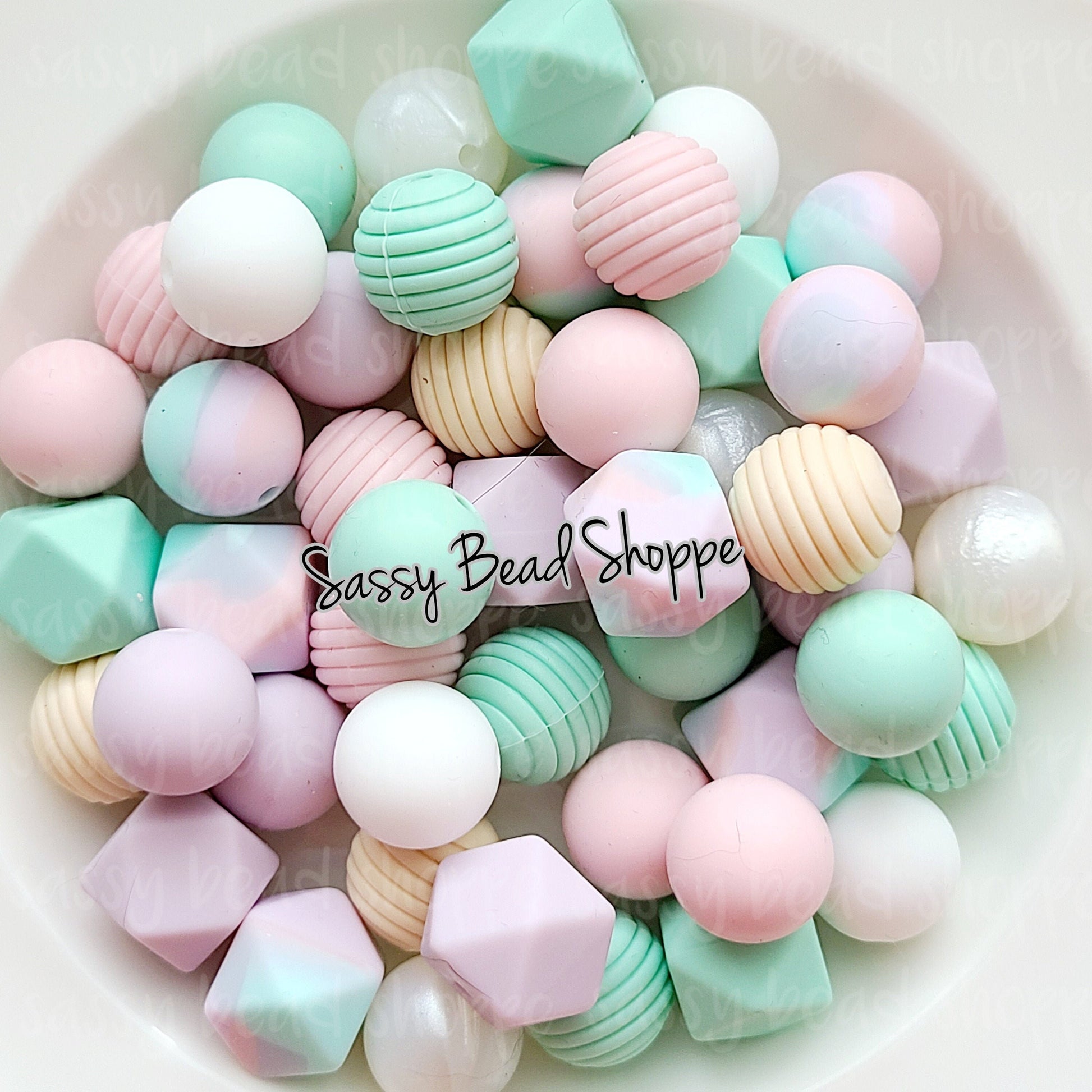 Blushing Babe Silicone Bead Mix