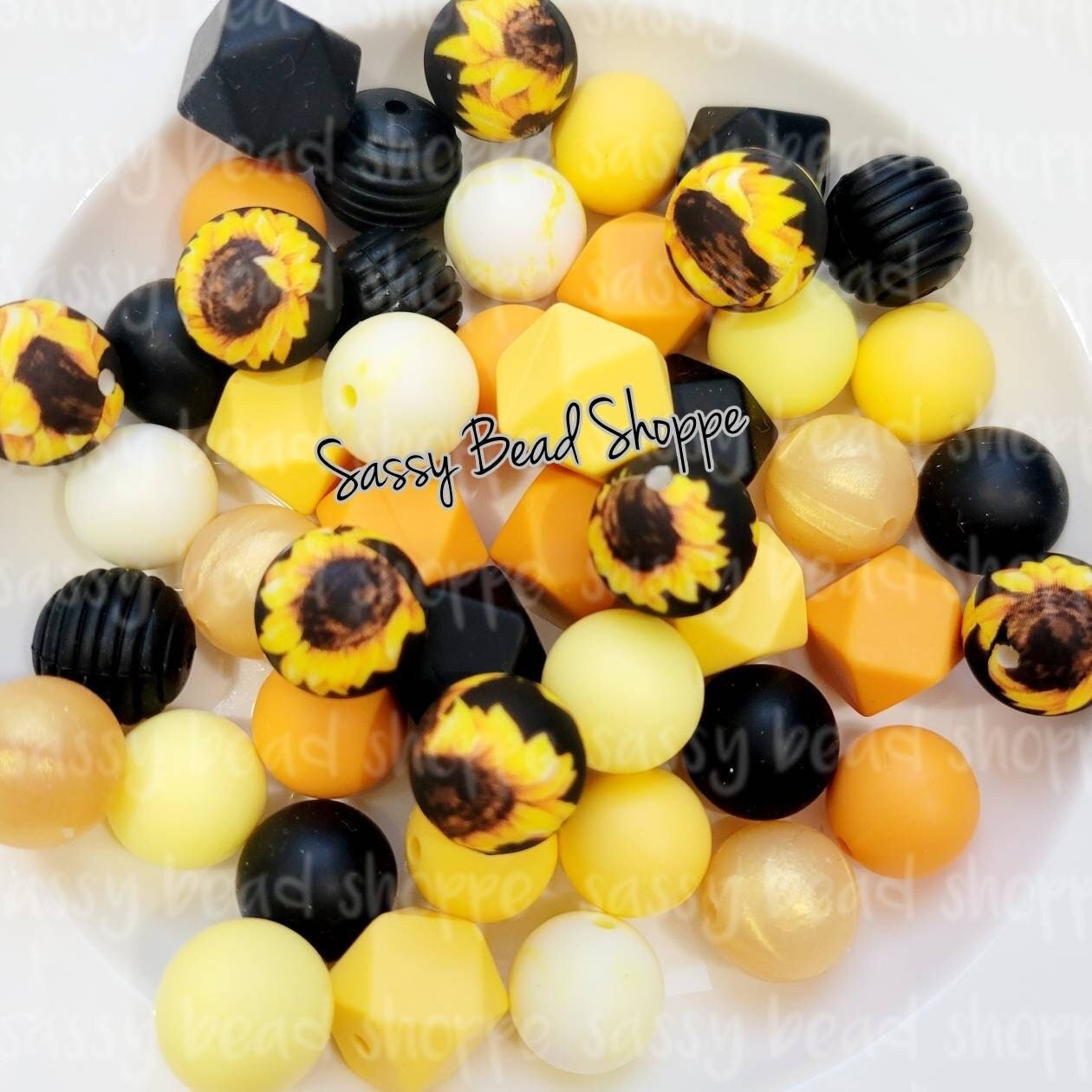 Pickin' Sunflowers Silicone Bead Mix