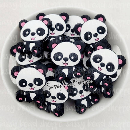 Sassy Bead Shoppe Panda Bear Focal Bead
