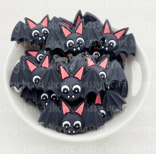 Sassy Bead Shoppe Black Bat Focal Bead