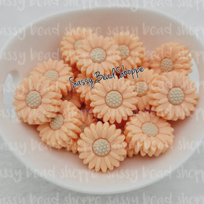 Sassy Bead Shoppe Peach Daisy Focal Bead