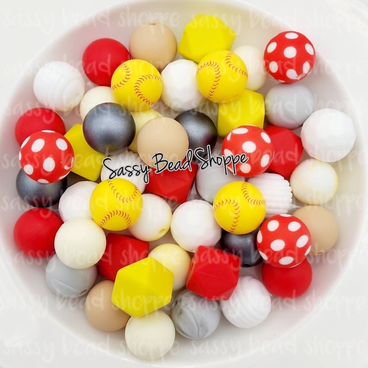 Softball Life Silicone Bead Mix