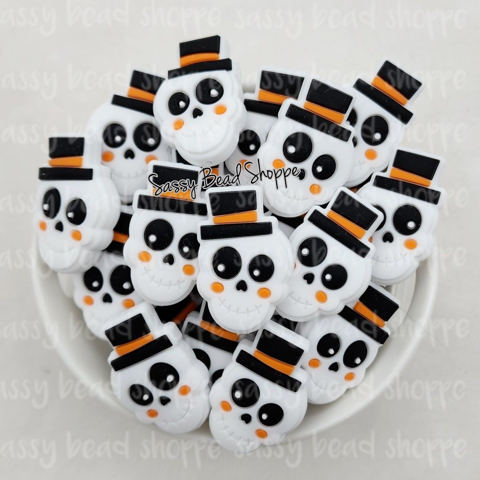 Sassy Bead Shoppe
White Skeleton Head Focal Bead