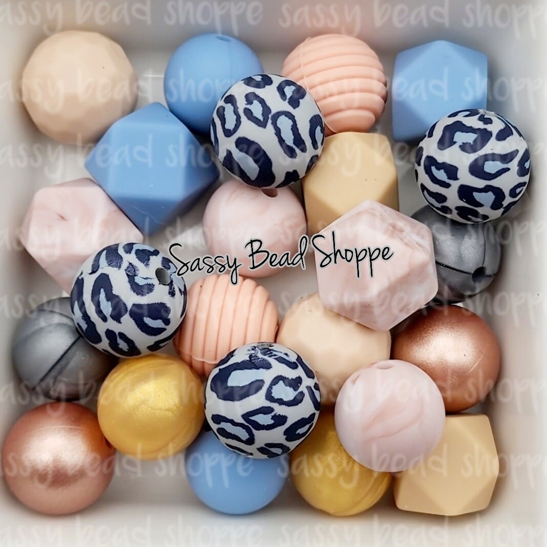 Denim Chick Silicone Bead Mix