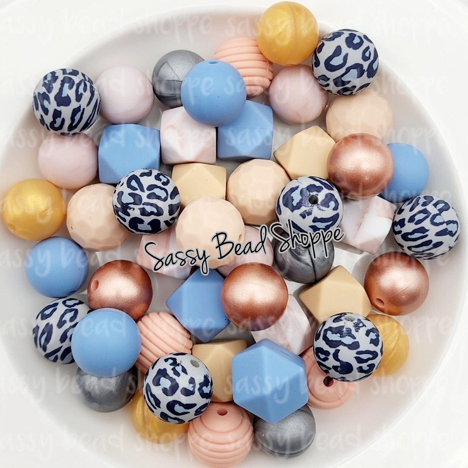 Denim Chick Silicone Bead Mix
