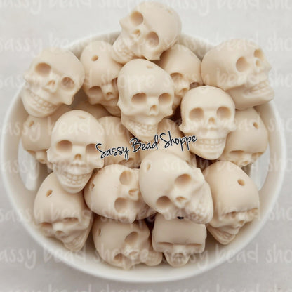 Sassy Bead Shoppe
Beige Skull Focal Bead