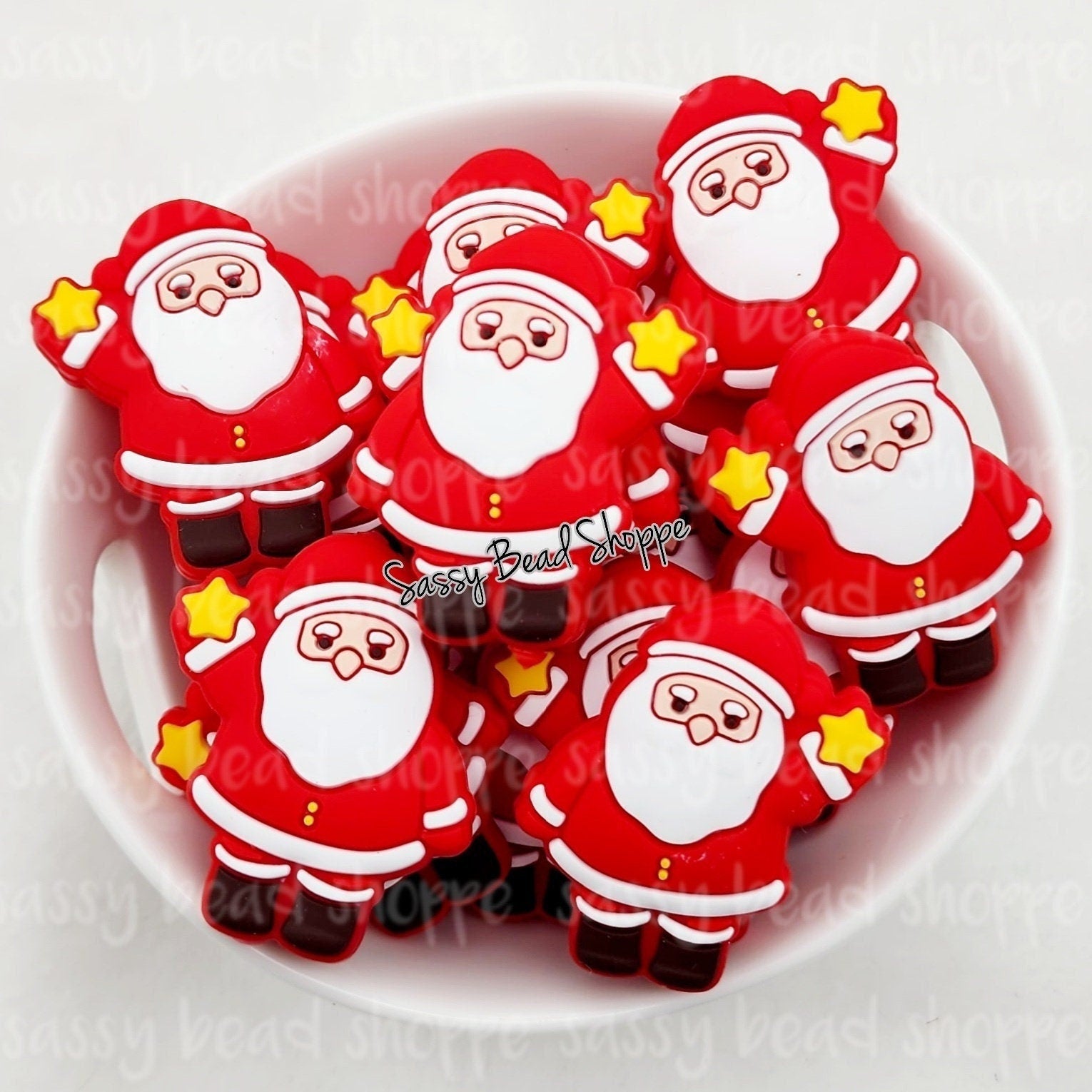 Sassy Bead Shoppe Santa with Star Focal Bead