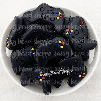 Sassy Bead Shoppe Black Gaming Controller Focal Bead