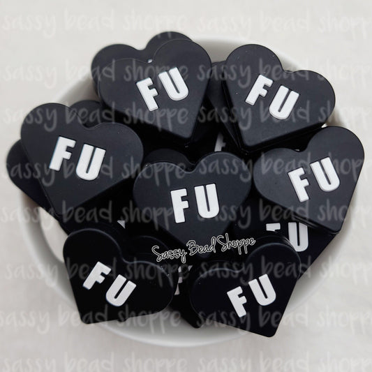 Sassy Bead Shoppe
FU Black Heart Focal Bead