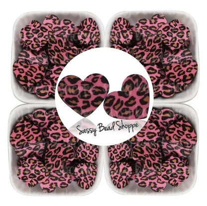 Sassy Bead Shoppe Pink Leopard Focal Bead