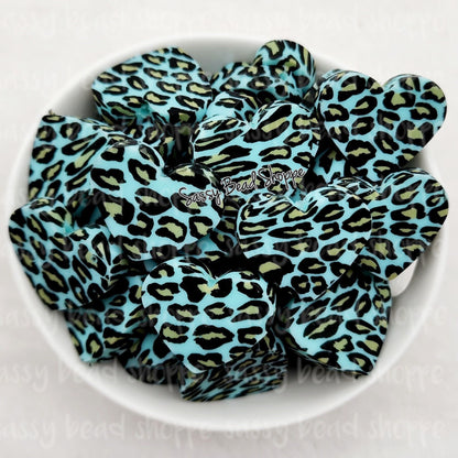 Sassy Bead Shoppe
Blue Leopard Heart Focal Bead