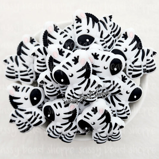 Sassy Bead Shoppe Zebra Focal Bead