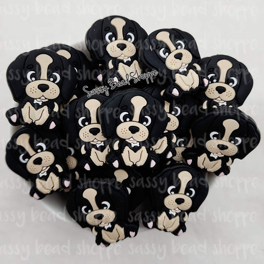 Sassy Bead Shoppe Black Dog Focal Bead