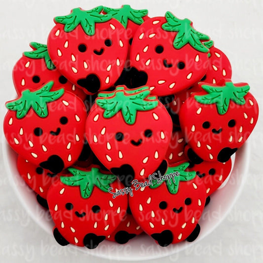 Sassy Bead Shoppe Strawberry Focal Bead