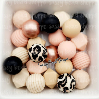 Peach Perfect Silicone Bead Mix