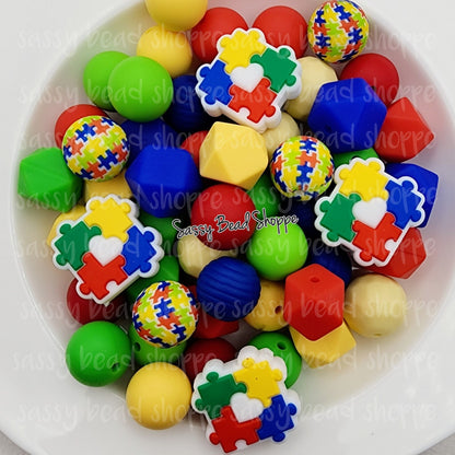 Autism Love Bead Mix