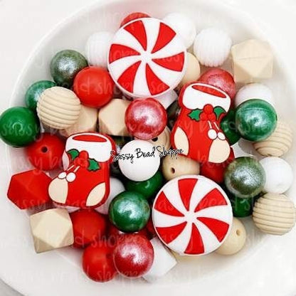 Candy Cane Lane Bead Mix