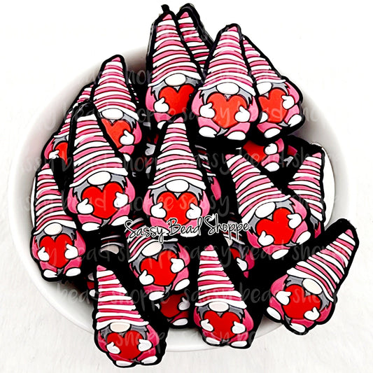 Sassy Bead Shoppe Heart Gnome Focal Bead