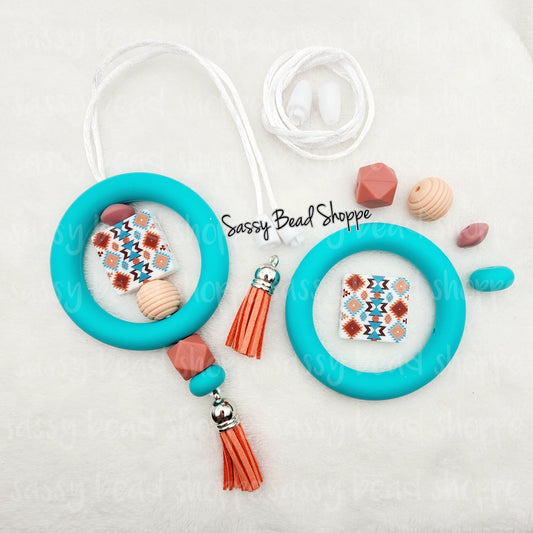 Turquoise Kiss Car Charm Kit
