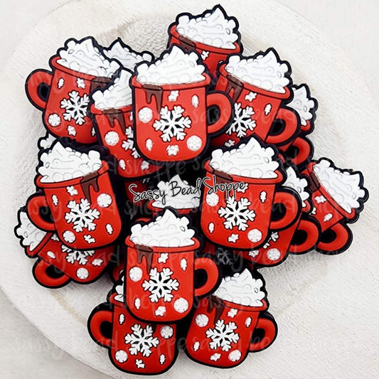 Sassy Bead Shoppe Snowflake Mug Focal Bead