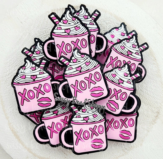 Sassy Bead Shoppe XOXO Mug Focal Bead