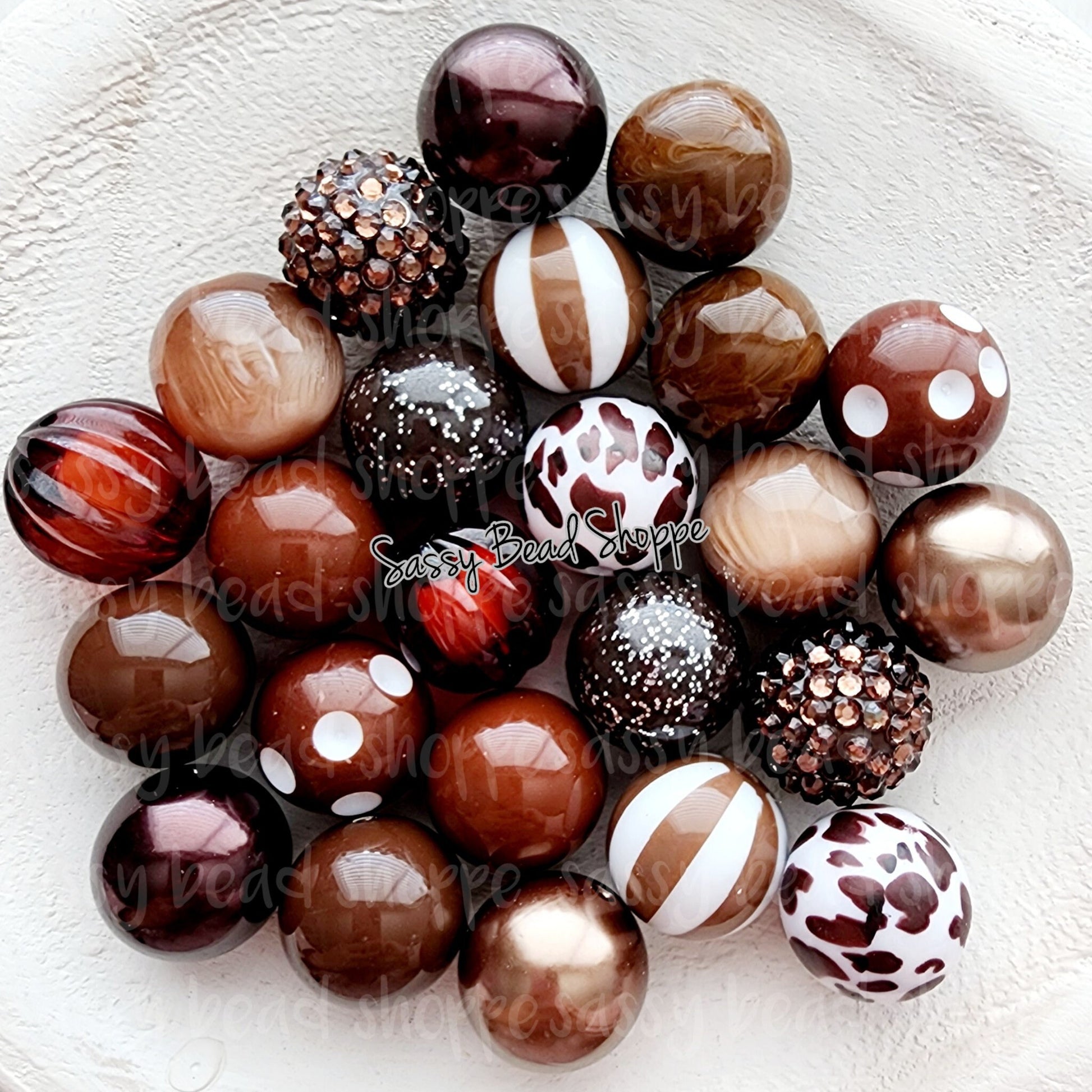 Sassy Bead Shoppe
Bronzey Brown Bead Mix
pack of 24 count mix