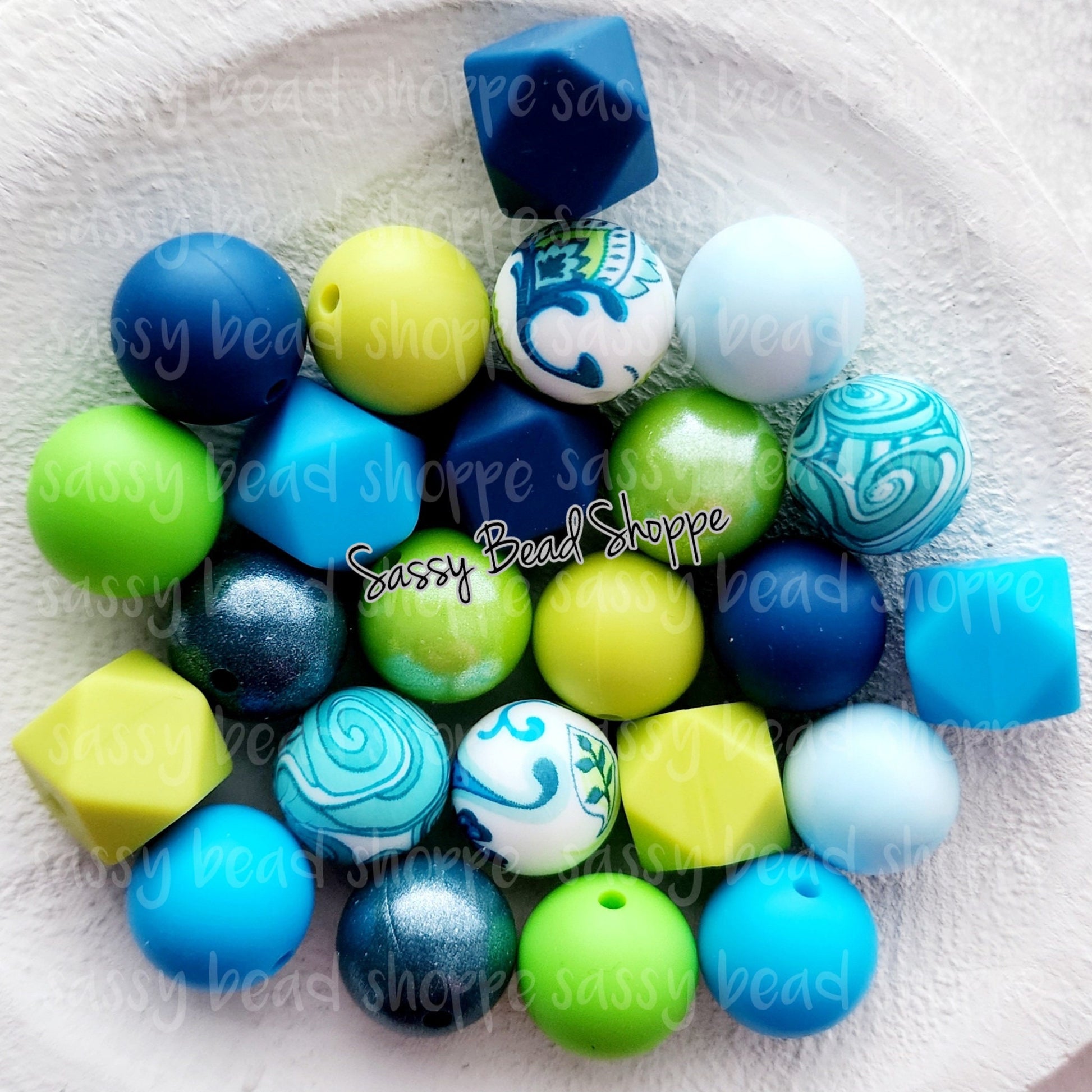 Lily Pad Silicone Bead Mix