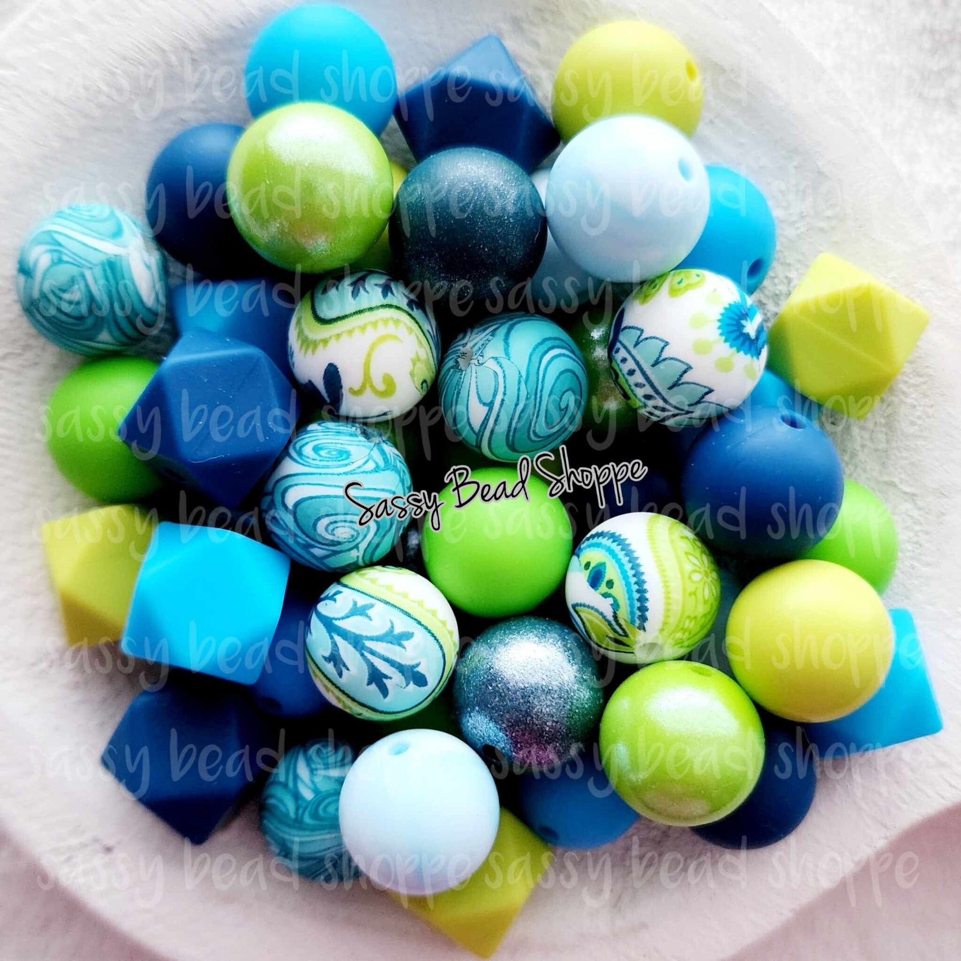 Lily Pad Silicone Bead Mix