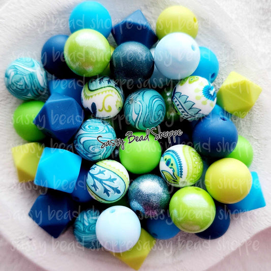 Lily Pad Silicone Bead Mix