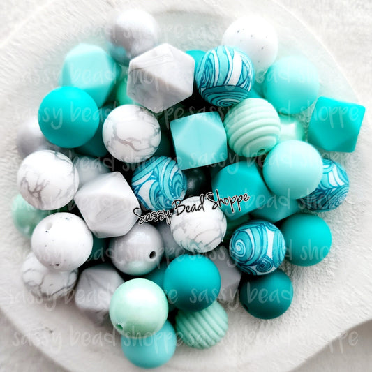 Wavy Silicone Bead Mix