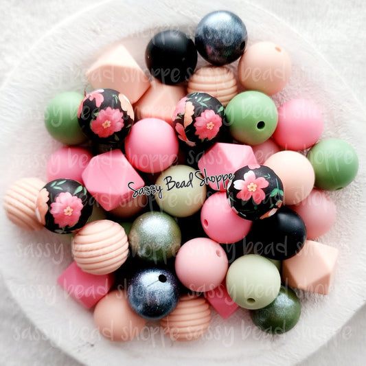 Dark Summer Silicone Bead Mix