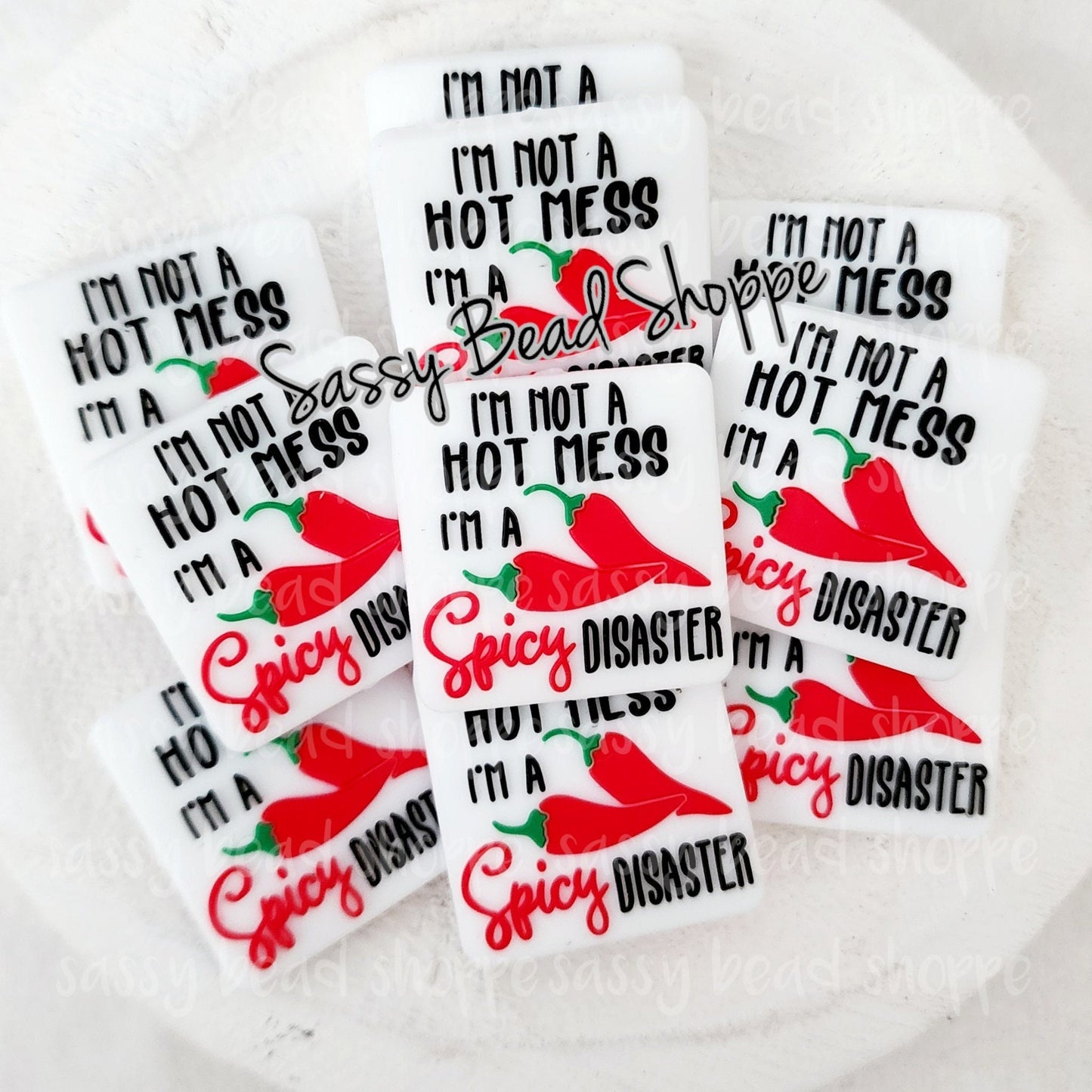 Sassy Bead Shoppe
Hot Mess Spicy Disaster Focal Bead