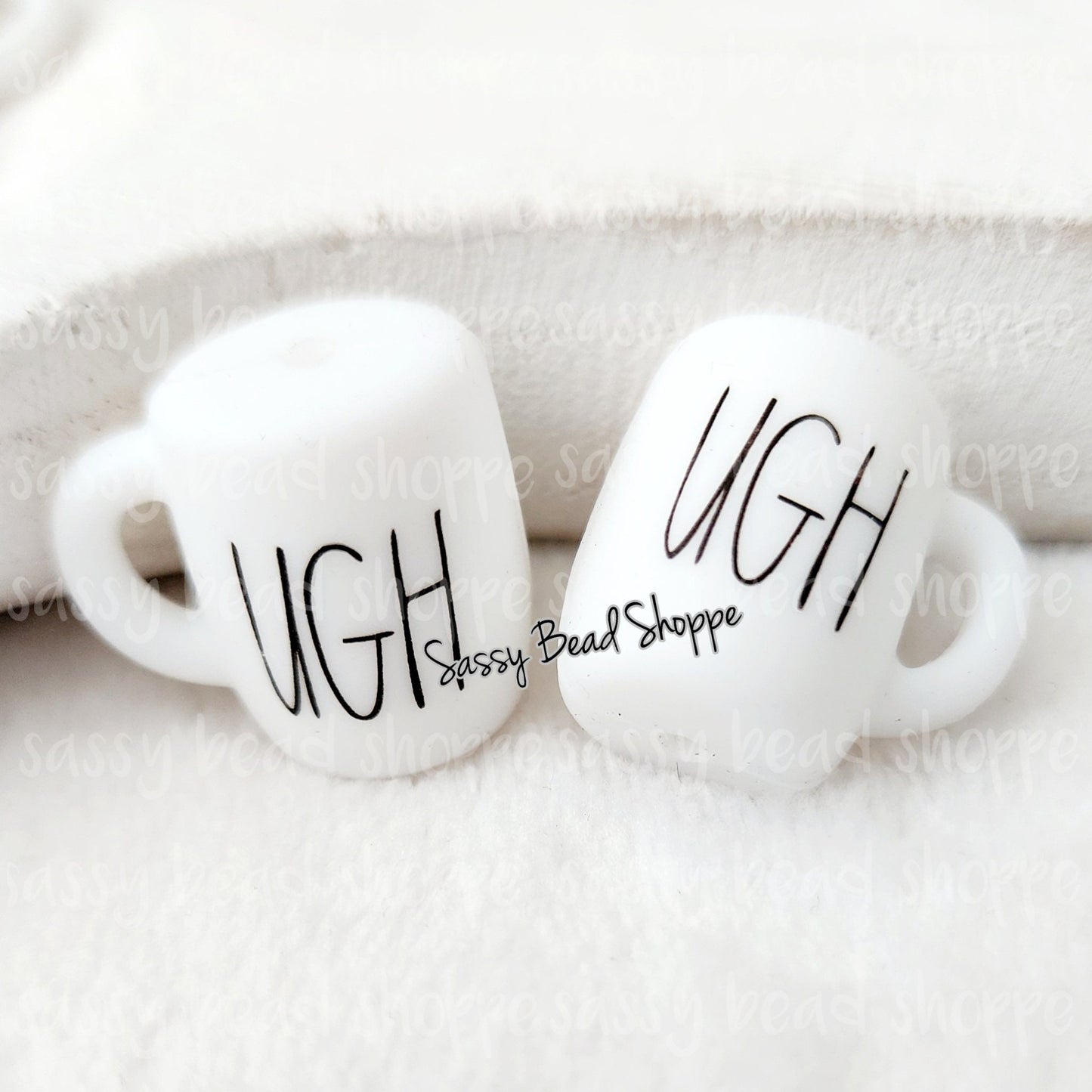 UGH Coffee Mug Beads - Sassy Bead Shoppe