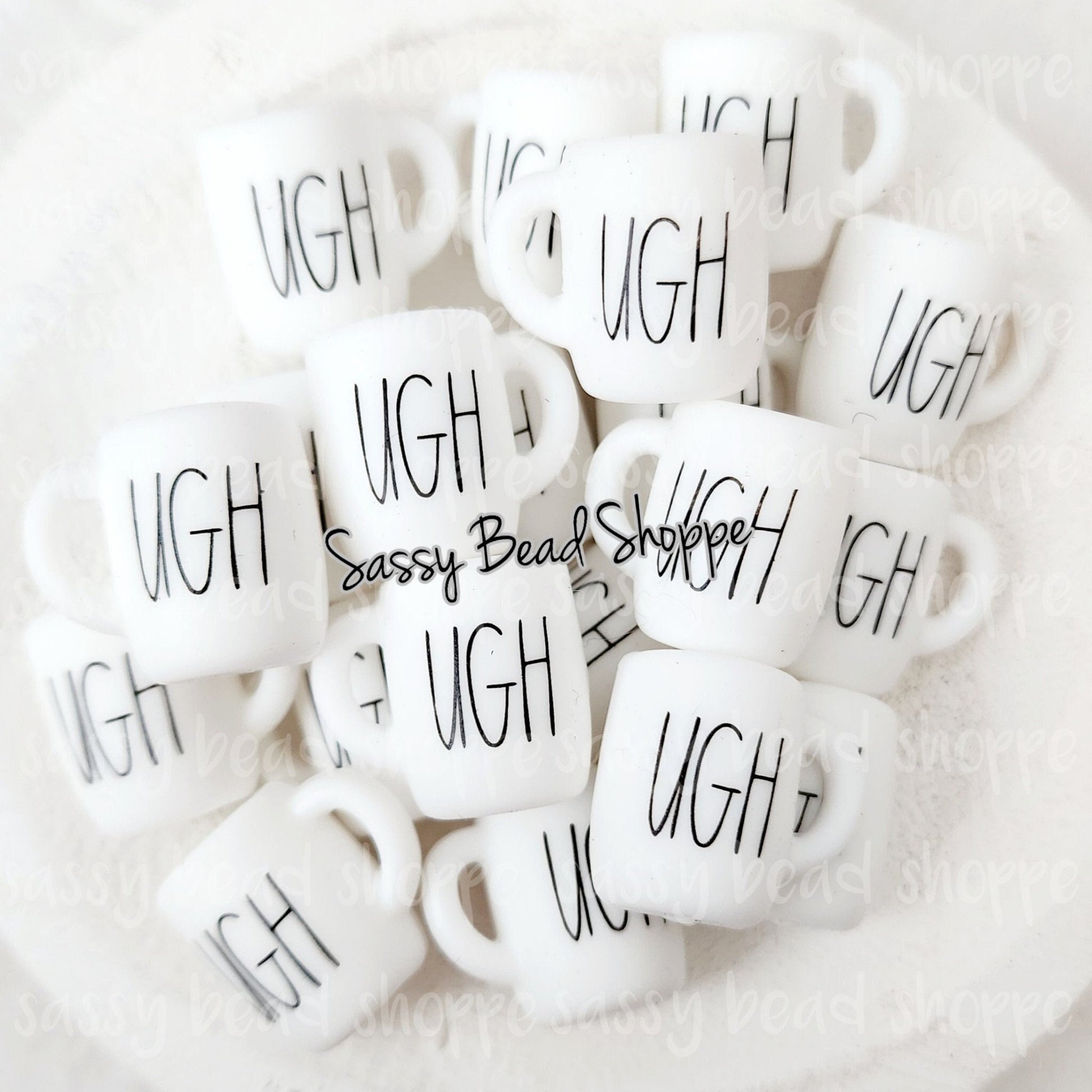 UGH Coffee Mug Beads - Sassy Bead Shoppe