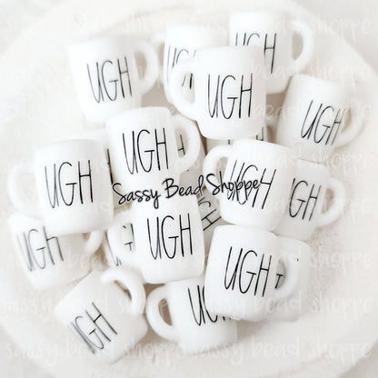 UGH Coffee Mug Beads - Sassy Bead Shoppe