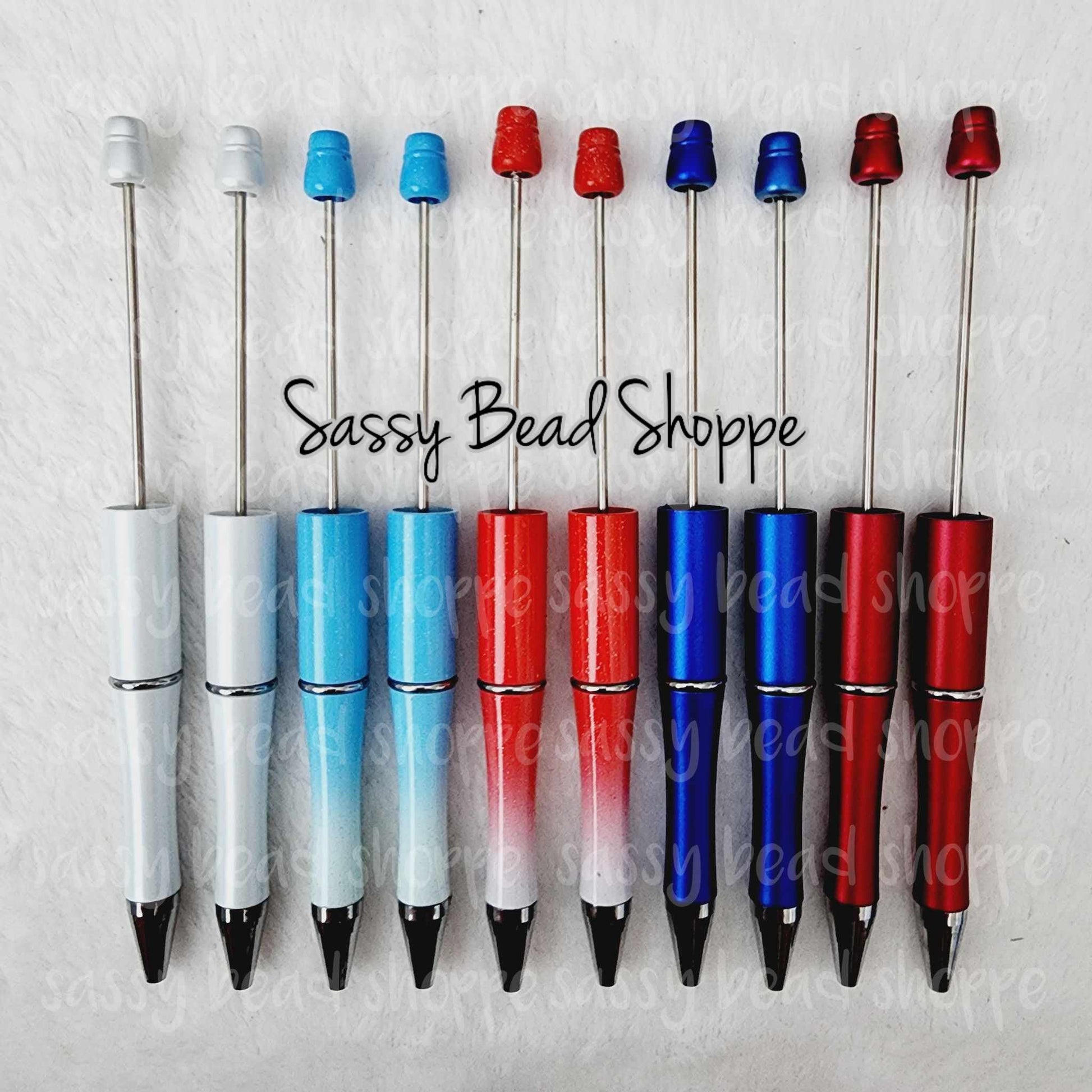Sassy Bead Shoppe Red White & True Pen Pack Pack of 10