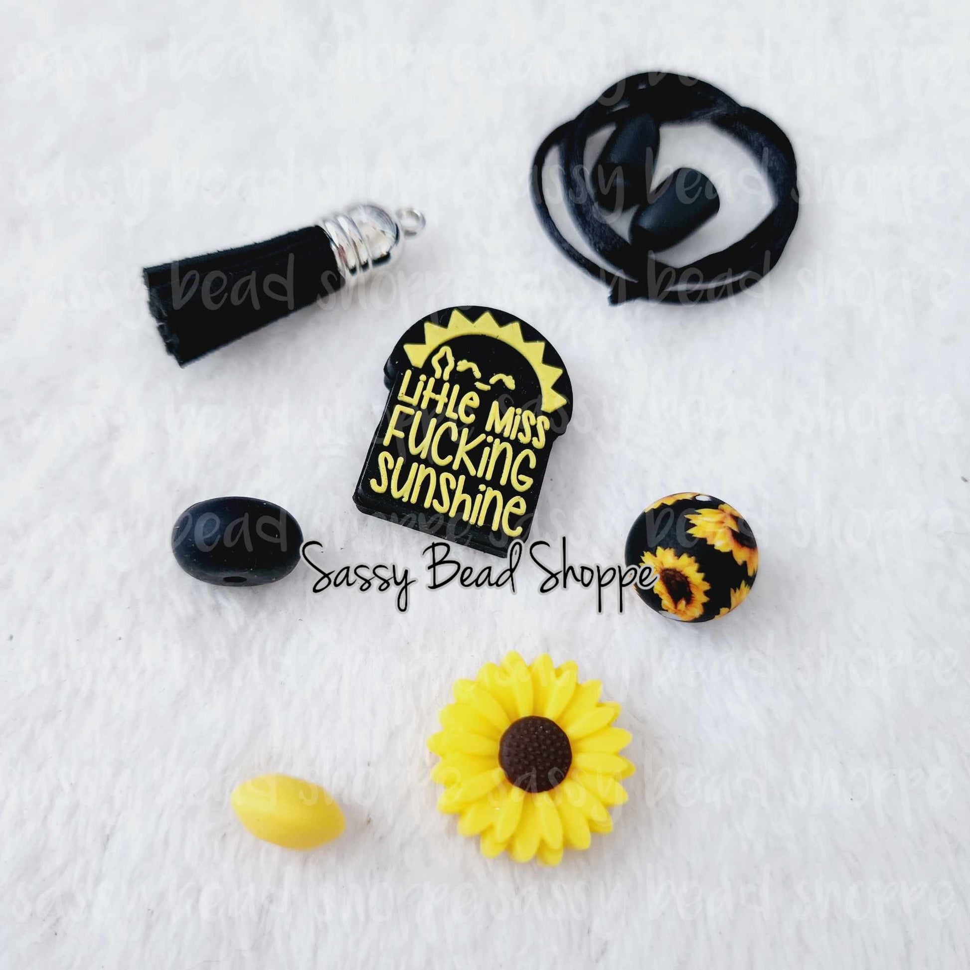Sassy Bead Shoppe Ray of Sunshine Car Charm What you will receive in your kit