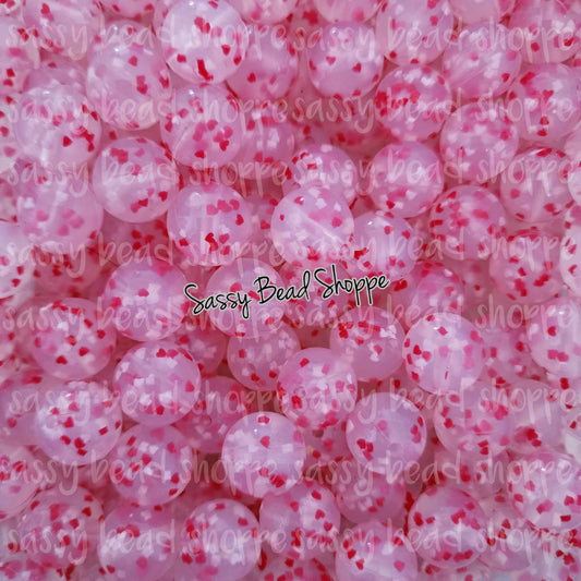 Sassy Bead Shoppe
Heart Confetti Silicone Beads