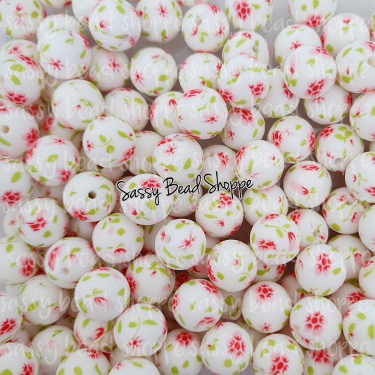 Sassy Bead Shoppe Pink Delicate Flower Silicone Beads