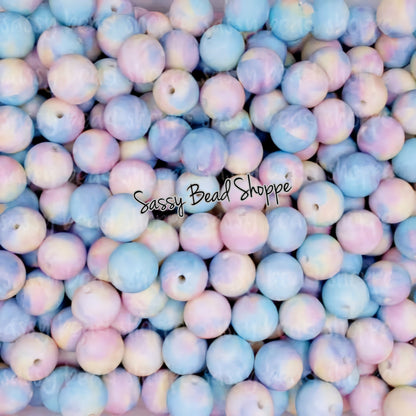 Sassy Bead Shoppe Pastel Marble Silicone Beads