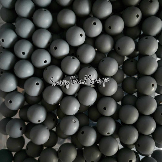 Sassy Bead Shoppe Charcoal Silicone Beads