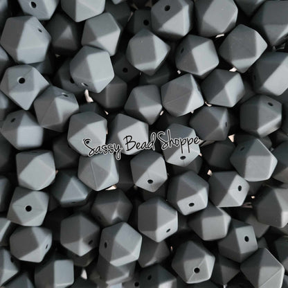 Sassy Bead Shoppe
Charcoal Hexagon Silicone Beads