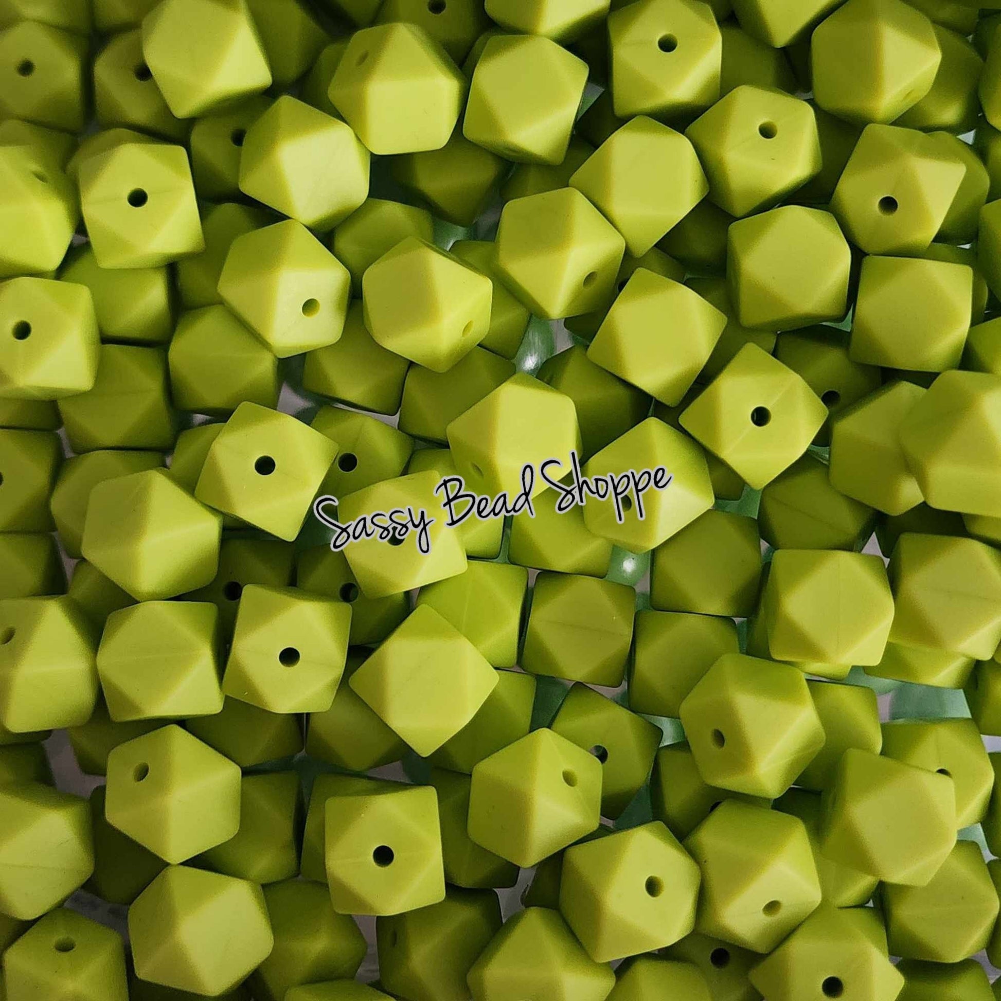 Sassy Bead Shoppe
Lime Hexagon Silicone Beads
