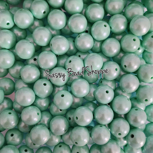 Sassy Bead Shoppe
Mint Shimmer Silicone Beads