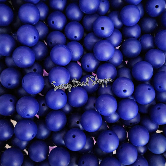 15mm Midnight Plum Silicone Beads - Sassy Bead Shoppe